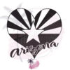 Arizona Flag Heart vinyl decal