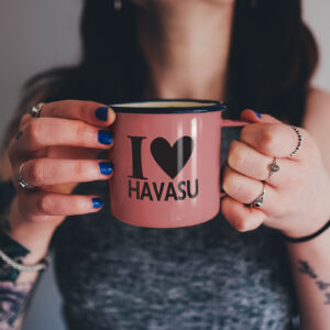 I LOVE Havasu decal on a mug